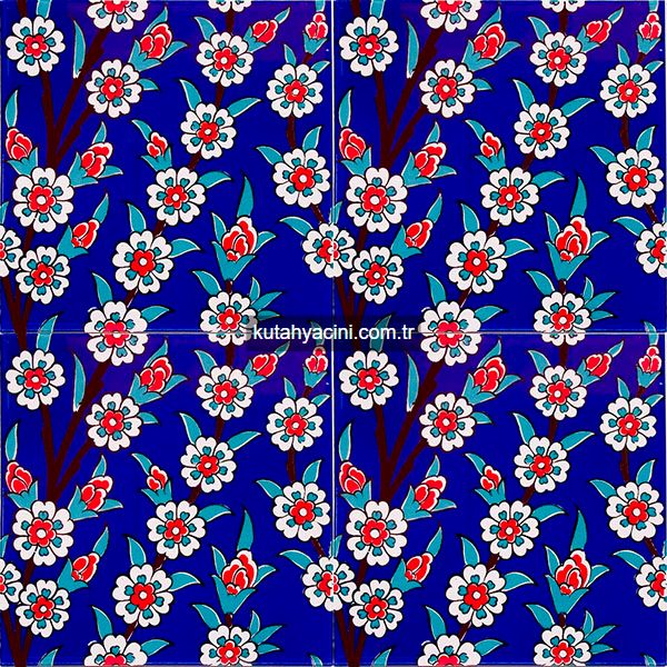Çini Karolar 20X20 D-60 Kobalt